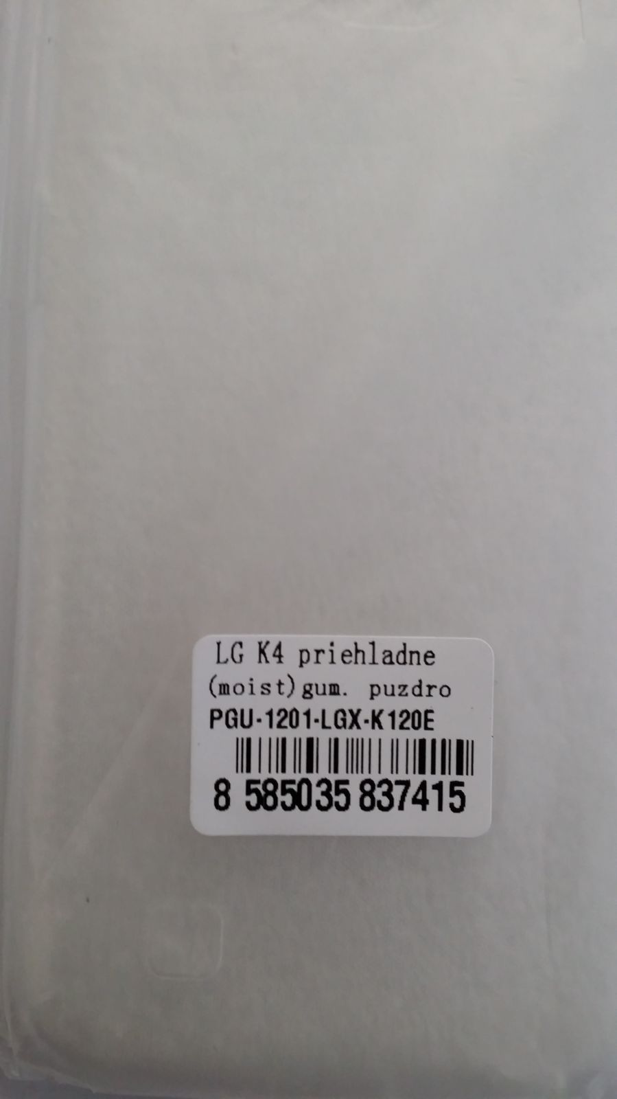 Pouzdro Back Case Ultra Slim 0,3mm LG K4/K120 transparentní ForCell