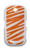 Kryt Samsung S3650 corby zadní bílý oranžový (Bulk)