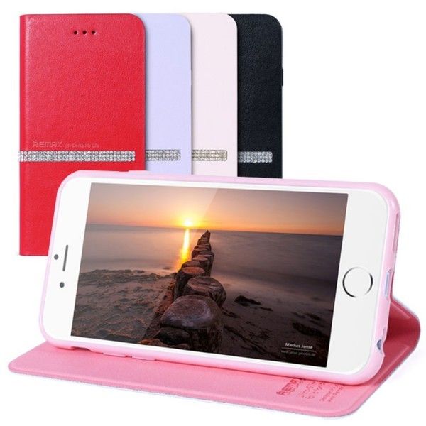 REMAX kožené pouzdro pro iPhone 6 Pink