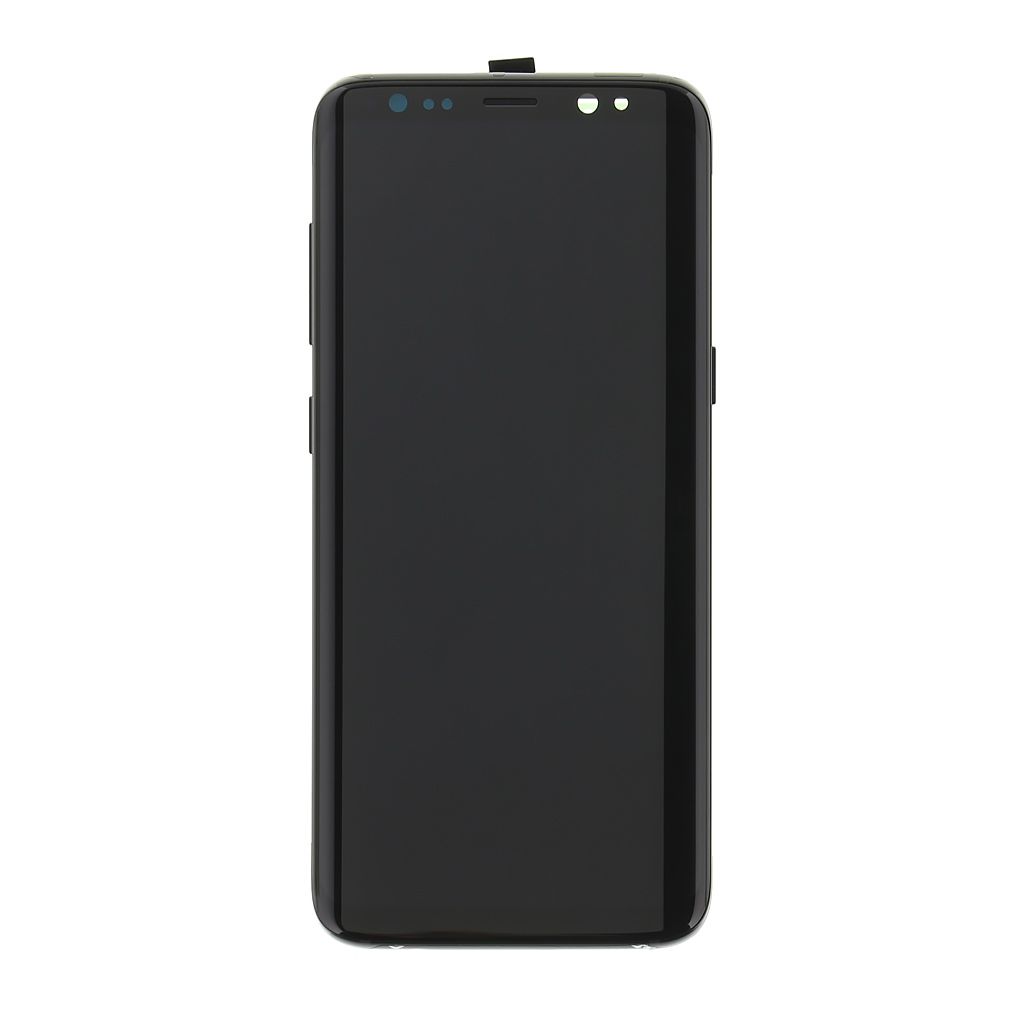 LCD Display + Dotyková Deska + Přední Kryt Samsung G950 Galaxy S8 Black (Service Pack) - Originál