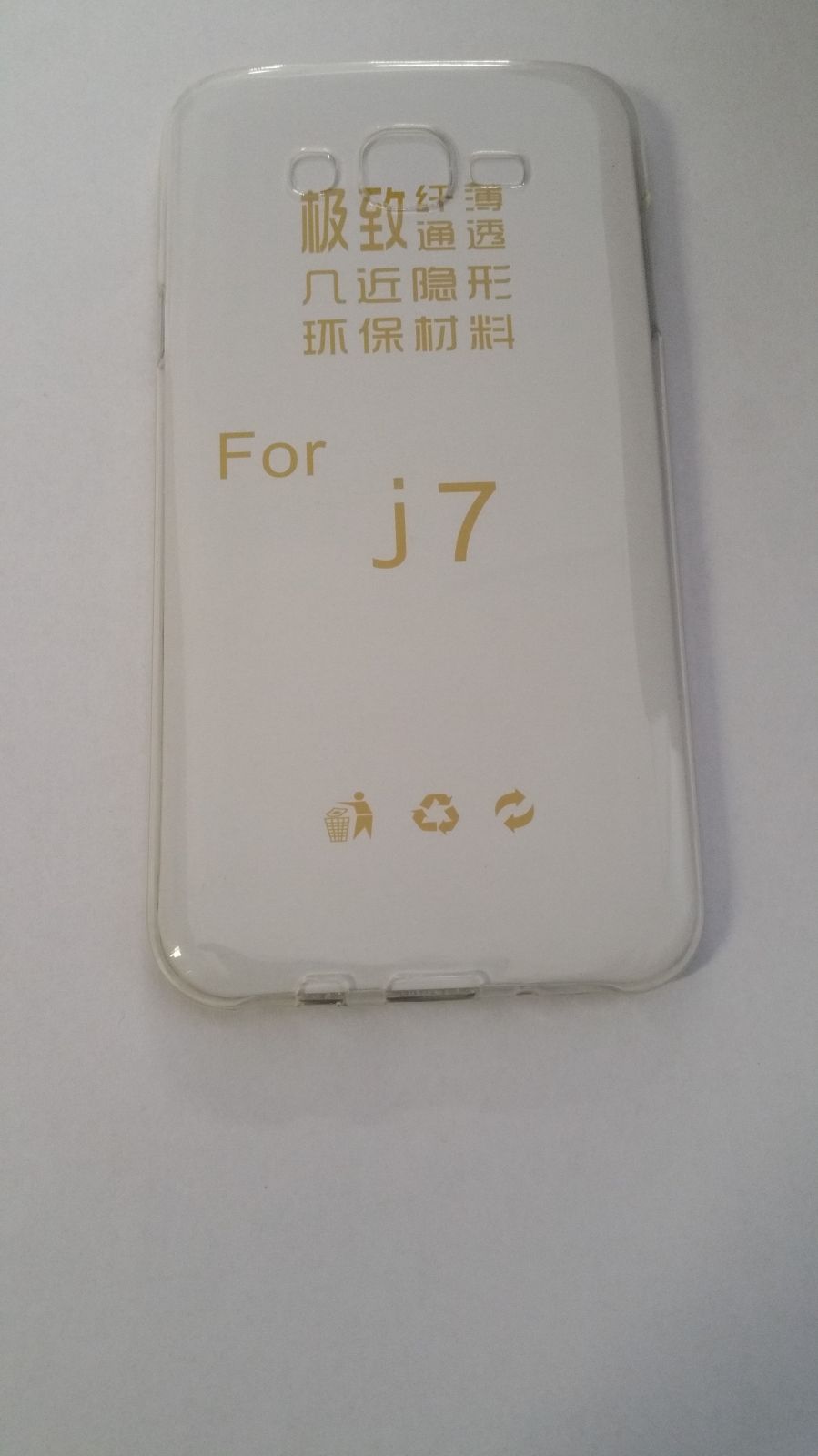 Pouzdro Back Case Ultra Slim 0,3mm Samsung Galaxy J7/J700 transparentní ForCell