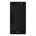 LCD Display + Dotyková Deska + Přední Kryt Huawei P7 Black