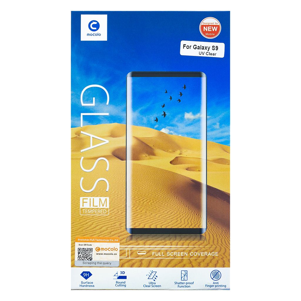 Mocolo 3D UV Tvrzené Sklo Transparent pro Samsung Galaxy S9 Plus G965 8596311035418