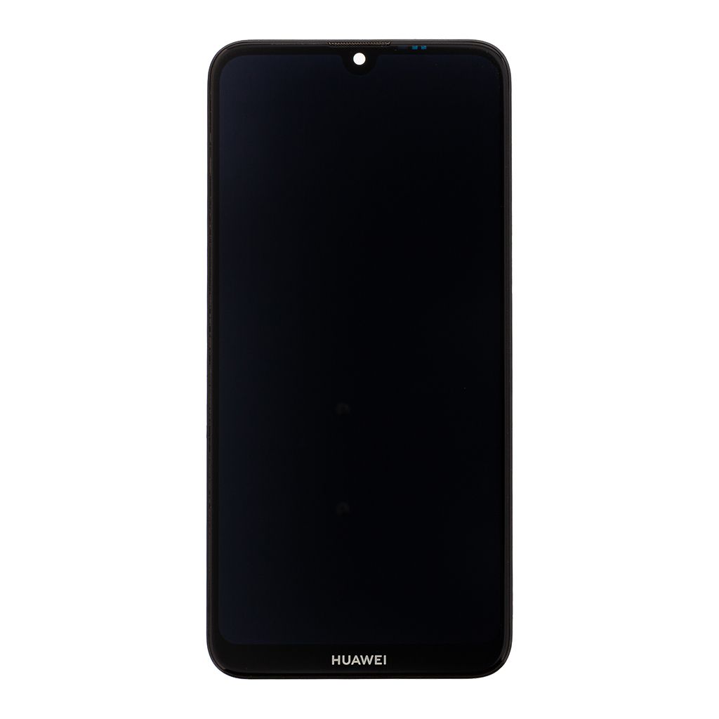 LCD Display + Dotyková Deska + Přední Kryt Huawei Y7 2019 - Black OEM