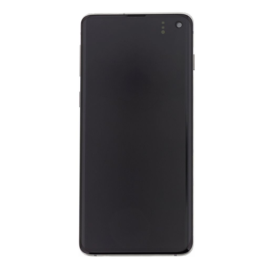 LCD Display + Dotyková Deska + Přední Kryt Samsung Galaxy S10 G973 Black (Service Pack) - Originál