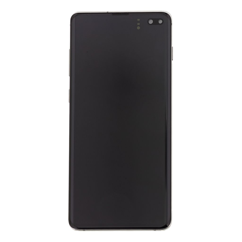 LCD Display + Dotyková Deska + Přední Kryt Samsung Galaxy S10 Plus G975 Black (Service Pack) - Originál
