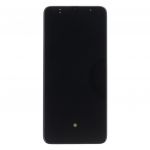 LCD Display + Dotyková Deska + Přední Kryt Samsung A705 Galaxy A70 Black (Service Pack) - Originál