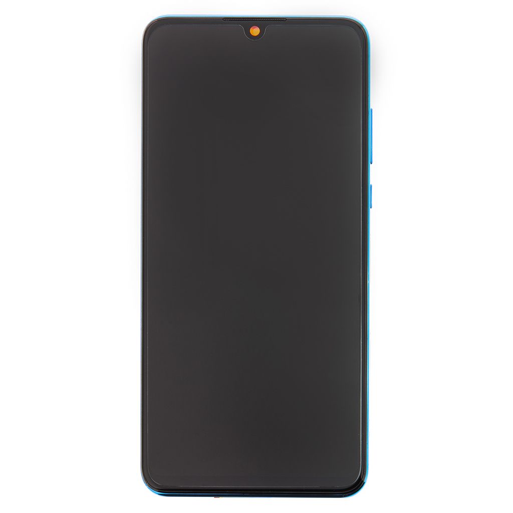 Huawei P30 Lite LCD Display + Dotyková Deska + Přední Kryt Blue (pro 48MP foto) (Service Pack) - Originál