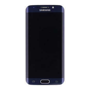 LCD display + Dotyková Deska + Přední kryt Samsung G925 Galaxy S6 Edge Black (Service Pack) - Originál