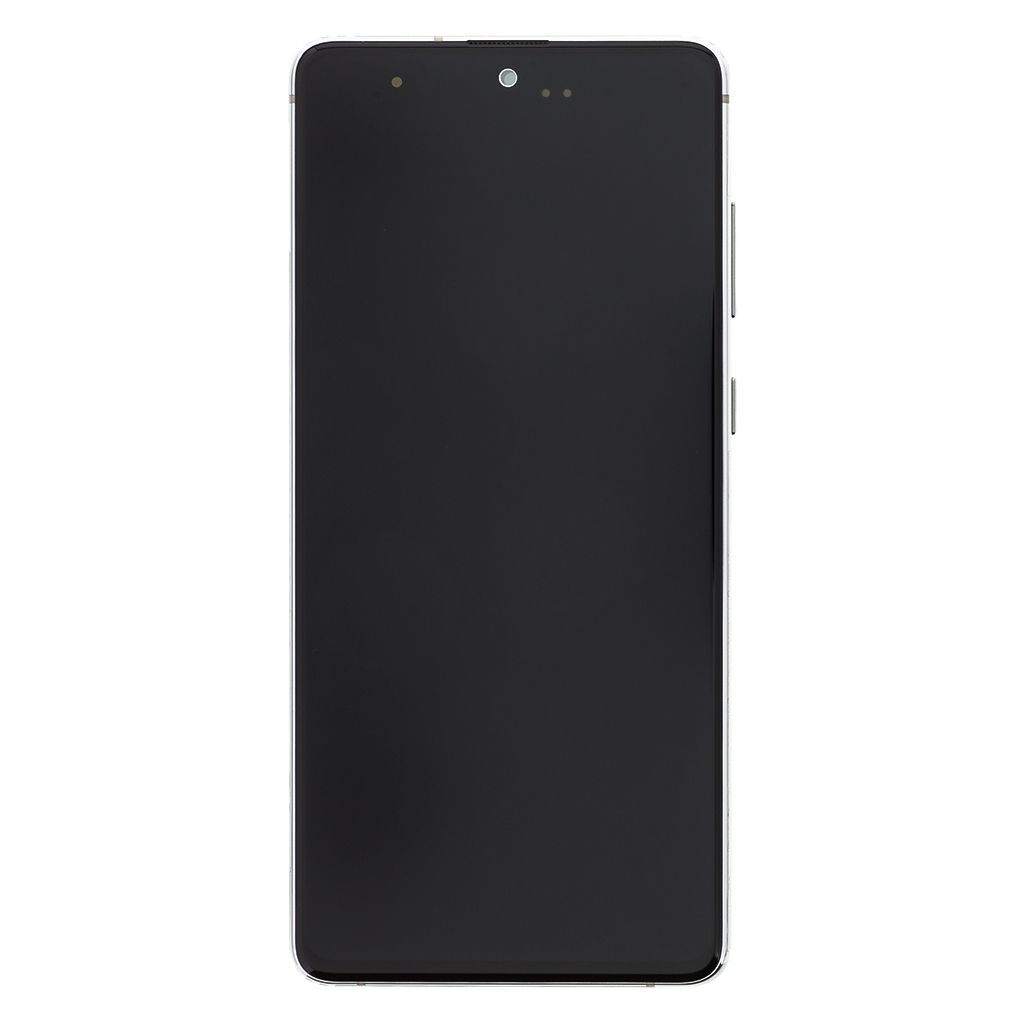 LCD Display + Dotyková Deska + Přední Kryt Samsung N770 Galaxy Note 10 Lite Silver (Service Pack) - Originál