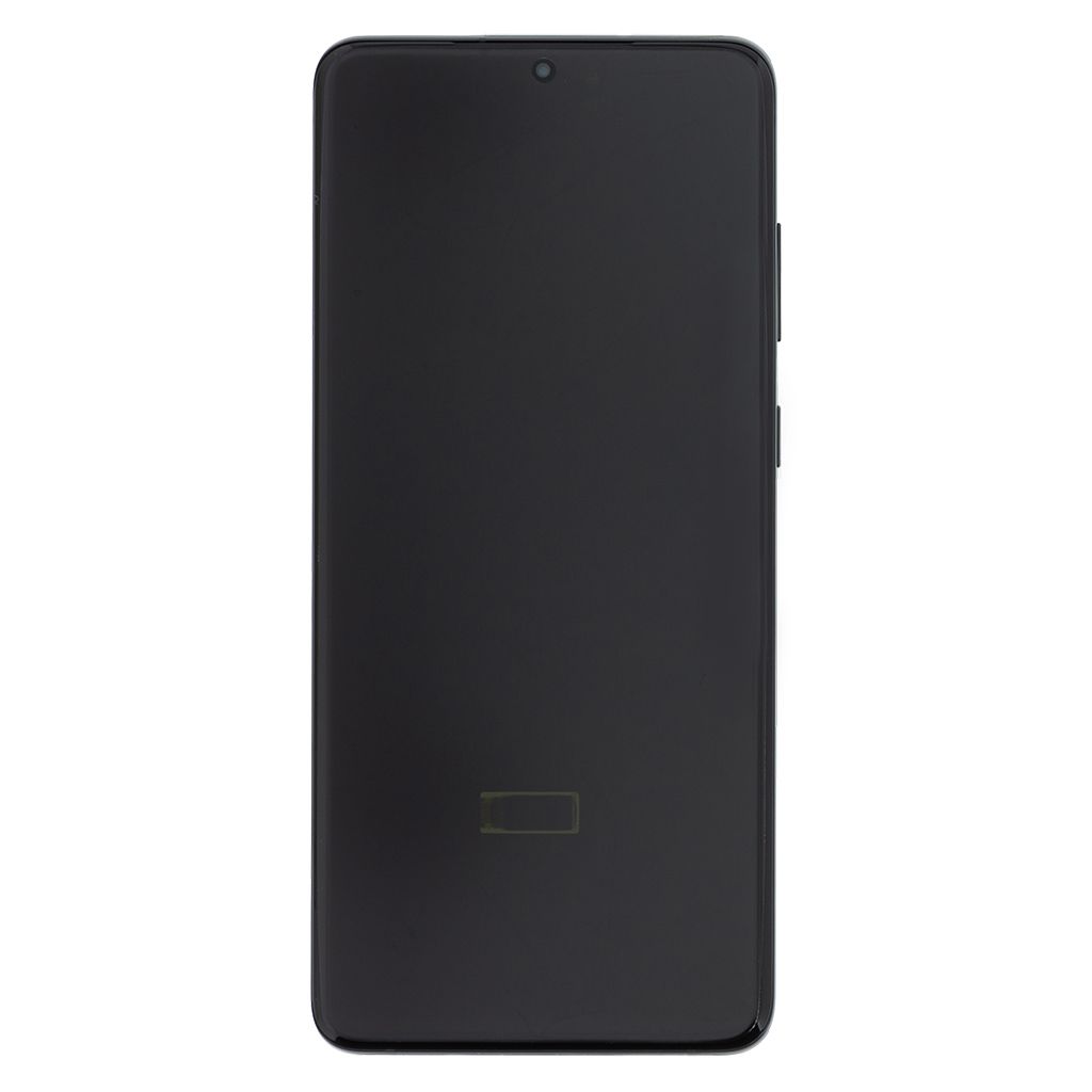 LCD Display + Dotyková Deska + Přední Kryt Samsung G986 Galaxy S20+ Cosmic Black (Service Pack) - Originál