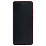 LCD Display + Dotyková Deska + Přední Kryt Samsung N770 Galaxy Note 10 Lite Red (Service Pack) - Originál