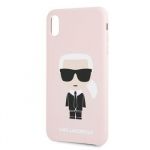 KLHCI8SLFKPI Karl Lagerfeld Full Body Silikonové Pouzdro pro iPhone 7/8/SE2020 Pink