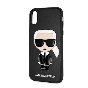 KLHCPXIKPUBK Karl Lagerfeld Ikonik TPU Case Black pro iPhone X / XS