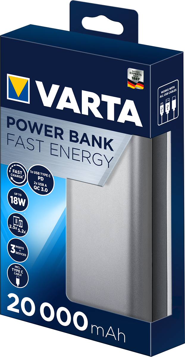 Фаст банки. Пауэр банк Varta. Varta 5200 Power Bank. Пауэрбанк Энерджи. Start mobile внешний аккумулятор 20000.