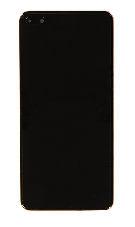 Huawei P40 LCD Display + Dotyková Deska + Přední Kryt Blush Gold (Service Pack) - Originál