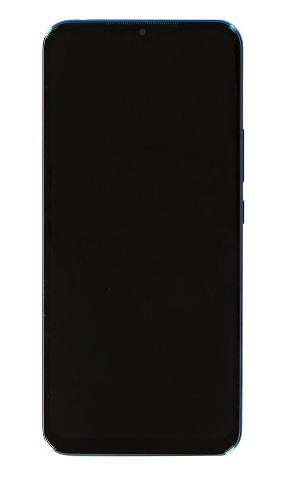 LCD Display + Dotyková Deska + Přední Kryt pro Xiaomi Mi Note 10 Lite 5G Blue Green (Service Pack) - Originál