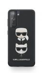 KLHCS21SSAKICKCBK Karl Lagerfeld Saffiano K&C Heads Kryt pro Samsung Galaxy S21 Black