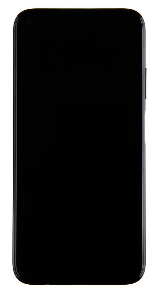 Huawei P40 Lite LCD Display + Dotyková Deska + Přední Kryt Midnight Black OEM