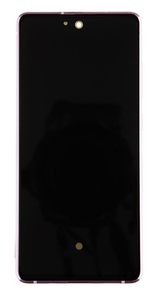 LCD Display + Dotyková Deska + Přední Kryt Samsung G781 5G Galaxy S20 FE Cloud Lavender (Service Pack) - Originál