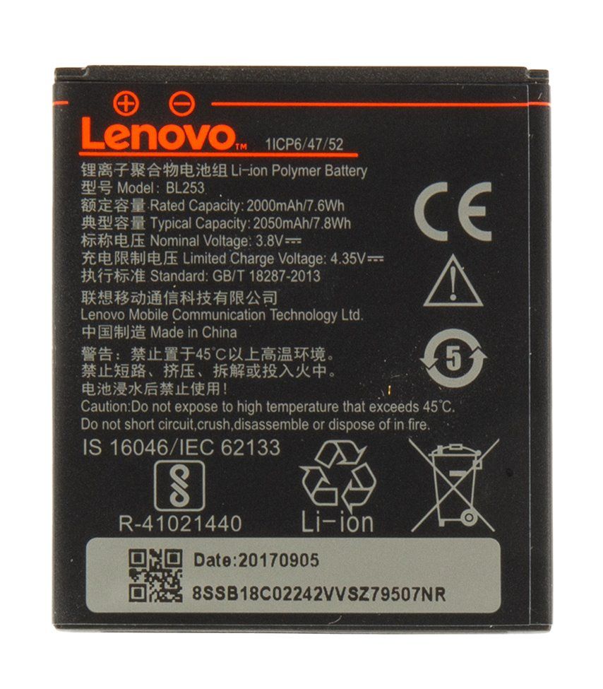 Lenovo BL253 Original Baterie 2050mAh Li-Pol (Service Pack)