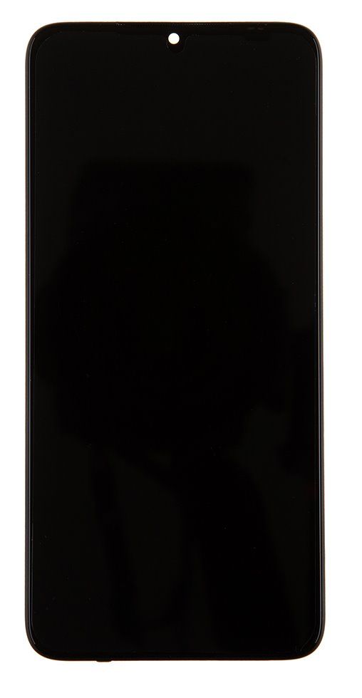 LCD Display + Dotyková Deska + Přední Kryt pro Xiaomi Poco M3 Black (Service Pack) - Originál