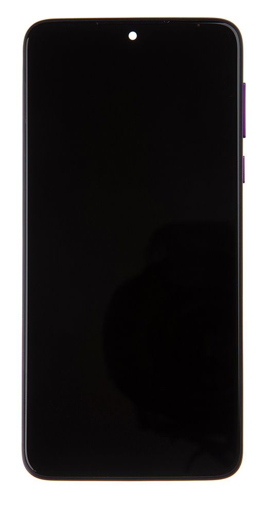 Motorola One Macro LCD Display + Dotyková Deska + Přední Kryt Violet (Service Pack) - Originál