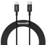 Baseus CATLYS-C01 Superior USB-C to Lightning Fast Charge Kabel 20W 2m Black