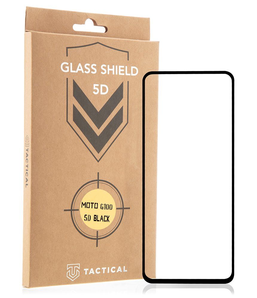 Tactical Glass Shield 5D sklo pro Motorola G100 Black 8596311148460