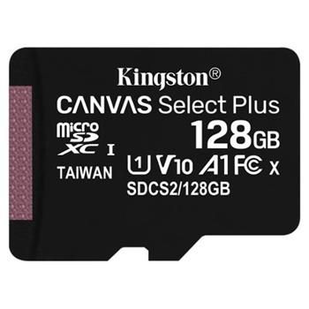microSDXC 128GB Kingston Canvas Select + wo/a