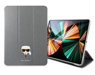 KLFC11OKHG Karl Lagerfeld Head Saffiano Pouzdro pro iPad Pro 11 Silver