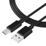 Tactical 020 Smooth Thread Cable USB-A/USB-C 12mm 1m Black