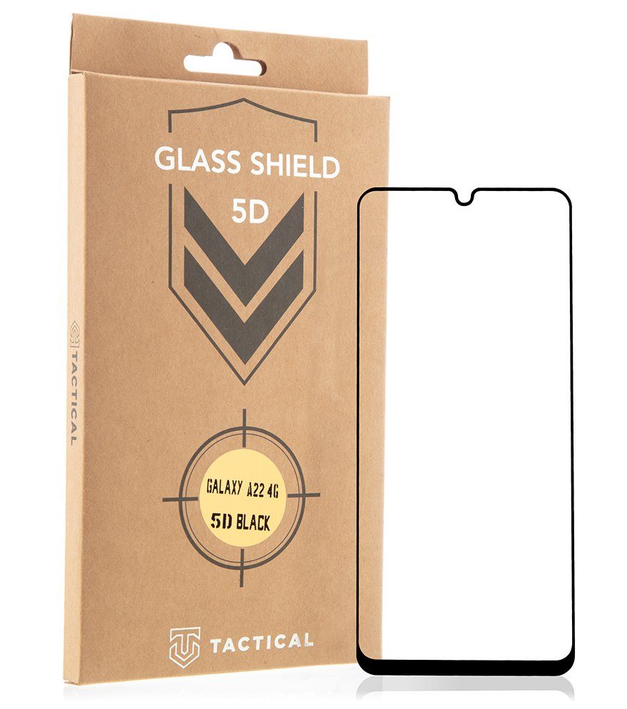 Tactical Glass Shield 5D sklo pro Samsung Galaxy A22 4G Black 8596311154119
