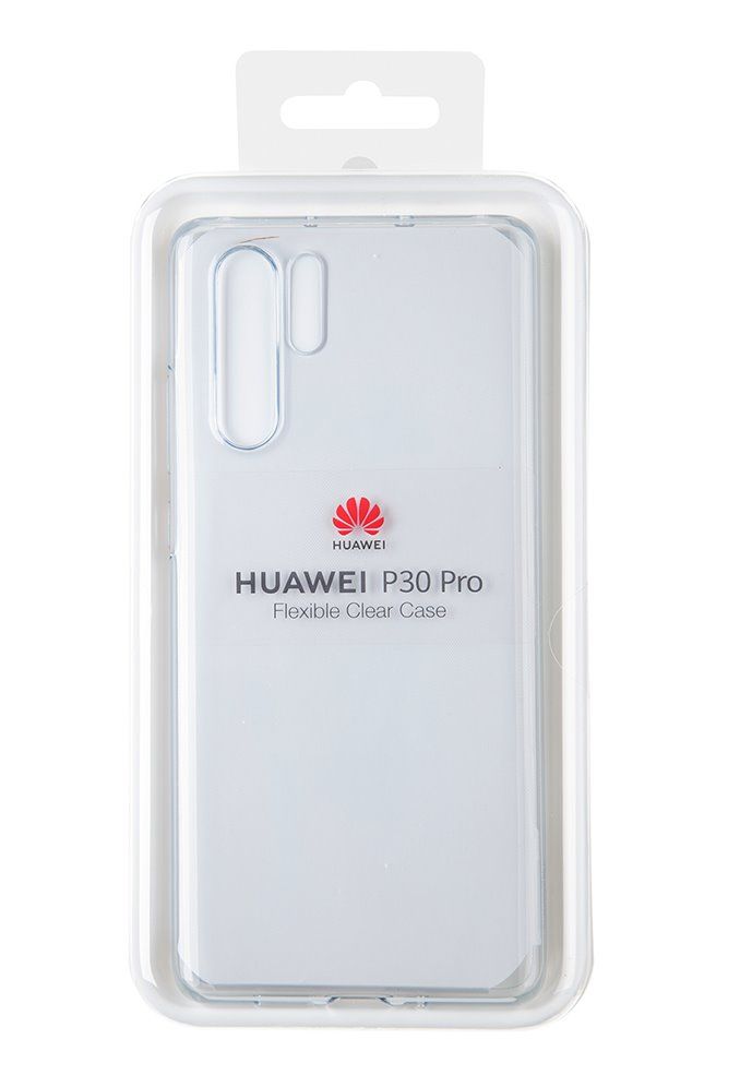 Huawei Original Clear Protective Kryt Transparent Grey pro Huawei P30 Pro