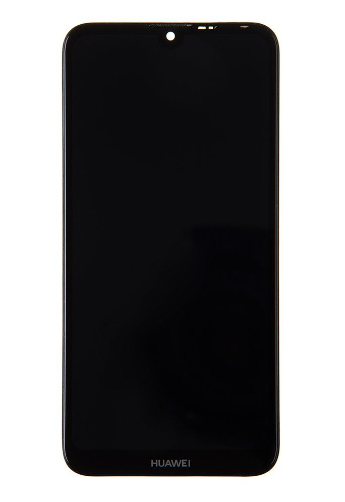 Huawei Y7 2019 4+64GB LCD Display + Dotyková Deska + Přední Kryt Black OEM