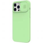 Nillkin CamShield Silky Magnetic Silikonový Kryt pro iPhone 13 Pro Max Mint Green