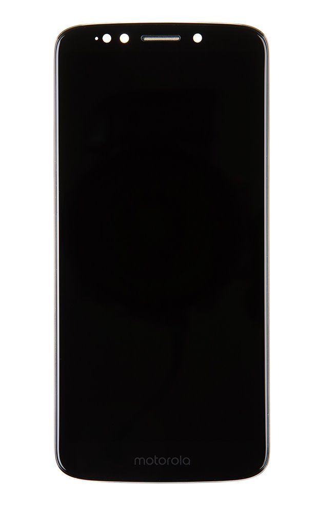 Motorola G6 Play LCD Display + Dotyková Deska + Přední Kryt Black (Service Pack) - Originál