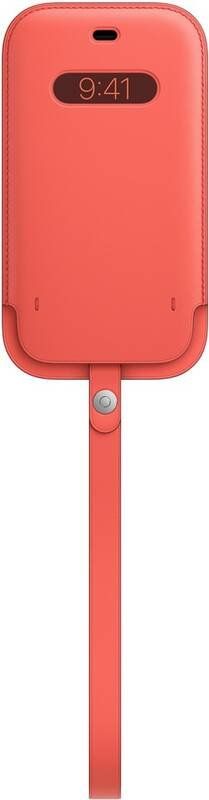 MHKN3ZM/A Apple MagSafe Leather Sleeve Kryt pro iPhone 12 mini Pink Citrus