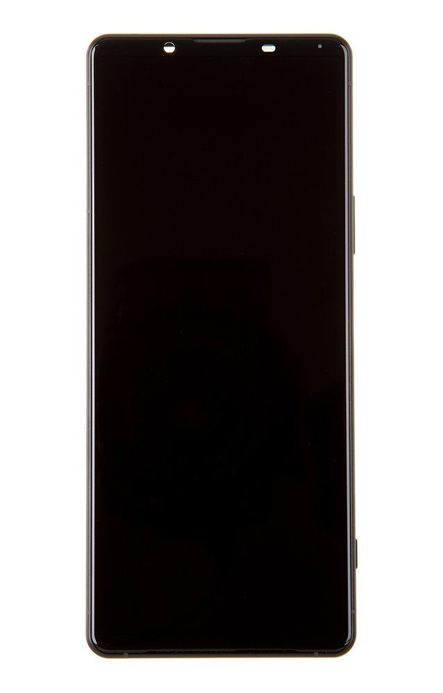 LCD Display + Dotyková Deska + Přední Kryt Sony XQ-BC52 Xperia 1 III Black (Service Pack) - Originál Sony Mobile