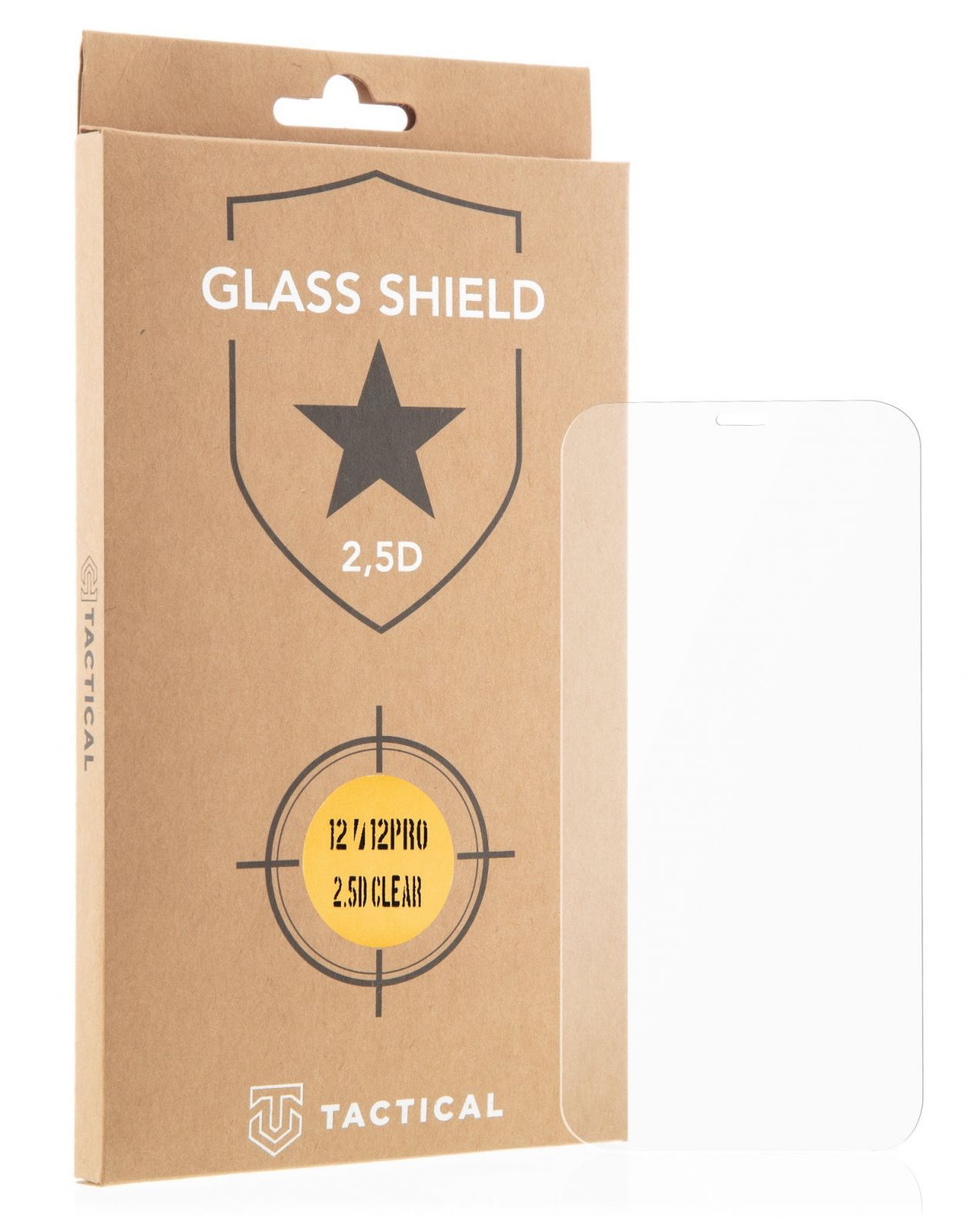 Tactical Glass Shield 2.5D sklo 0.15mm pro Apple iPhone 12/12 Pro Clear 8596311161629
