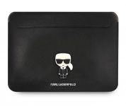 KLCS16PISFBK Karl Lagerfeld Saffiano Ikonik Computer Sleeve 16" Black