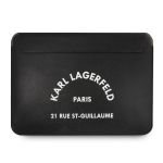 KLCS16RSGSFBK Karl Lagerfeld Saffiano RSG Embossed Computer Sleeve 16" Black
