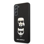 KLHCS22MSAKICKCBK Karl Lagerfeld Saffiano K&C Heads Kryt pro Samsung Galaxy S22+ Black