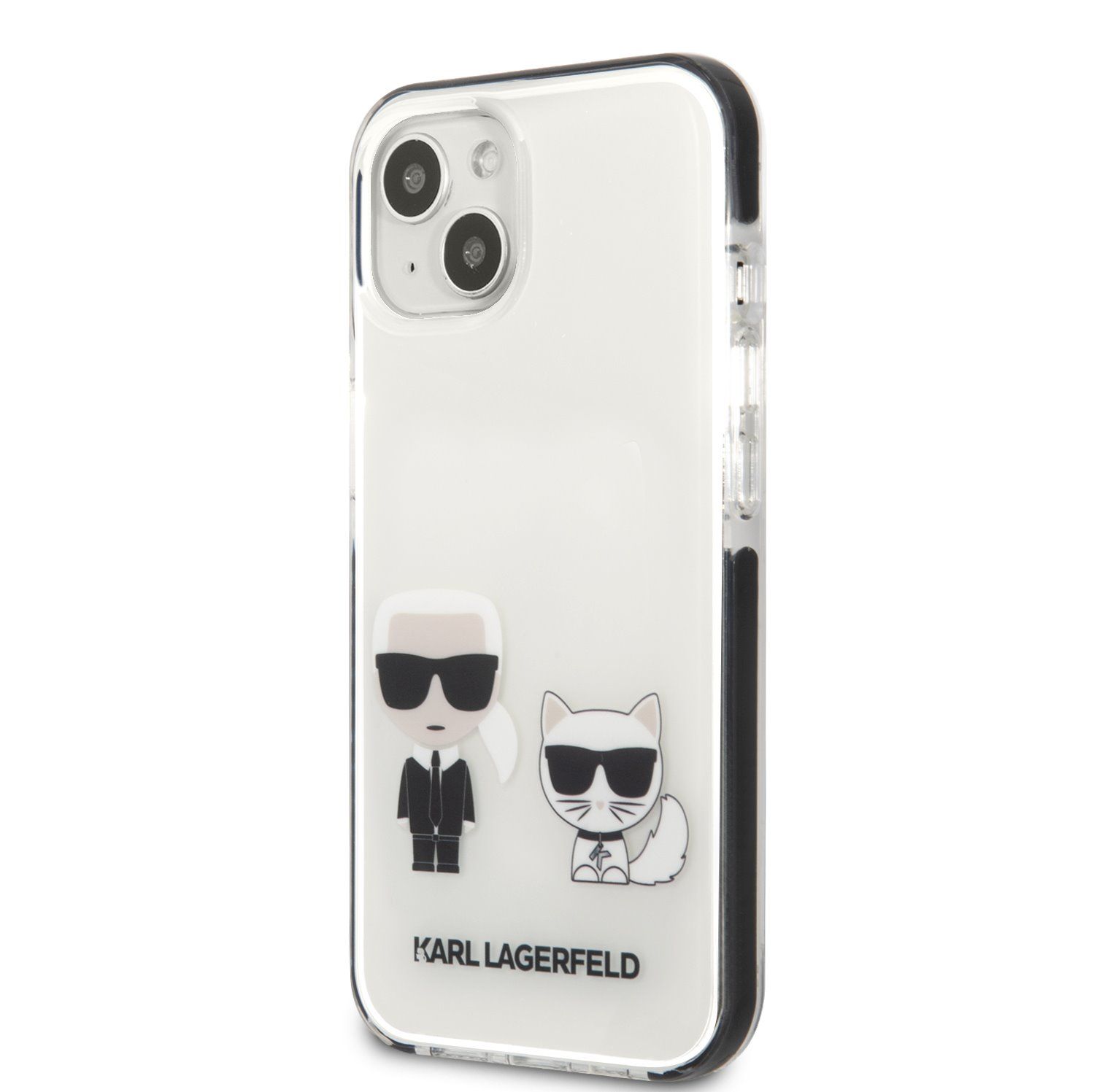 KLHCP13STPEKCW Karl Lagerfeld and Choupette Kryt pro iPhone 13 mini White