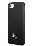 GUHCI8S4LK Guess 4G Silicone Metal Logo Zadní Kryt pro iPhone 7/8/SE 2020 Black