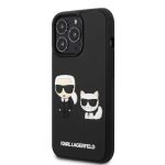 KLHCP13X3DRKCK Karl Lagerfeld and Choupette Kryt pro iPhone 13 Pro Max Black