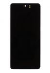 LCD Display + Dotyková Deska + Přední Kryt Samsung M526B Galaxy M52 5G Black (Service Pack) - Originál