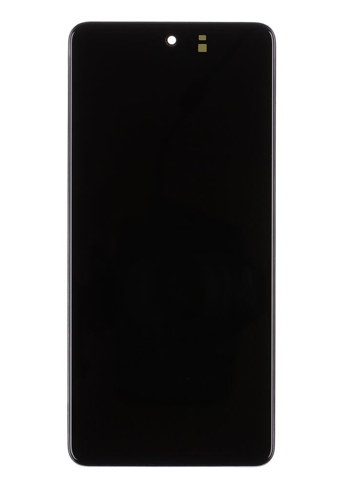 LCD Display + Dotyková Deska + Přední Kryt Samsung M526B Galaxy M52 5G Black (Service Pack) - Originál