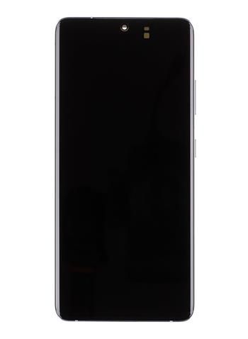 LCD Display + Dotyková Deska + Přední Kryt Samsung SM-G998 Galaxy S21 Ultra Phantom Silver (Service Pack) - Originál