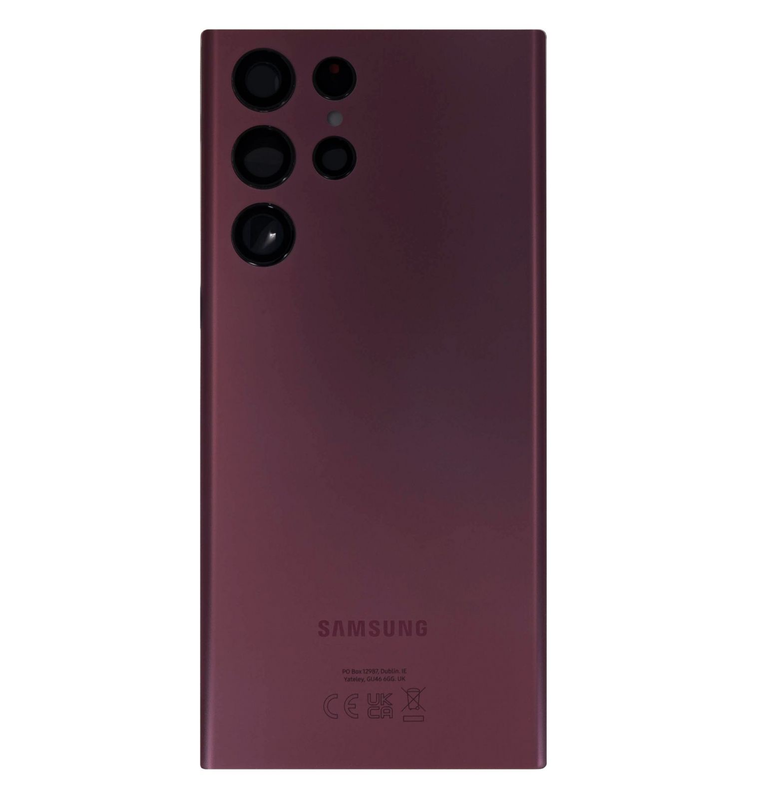 Samsung S908B Galaxy S22 Ultra Kryt Baterie Burgundy (Service Pack) - Originál